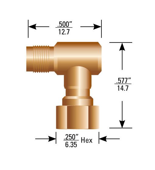 600 SL Series High Voltage Right Angle Adapter - Image 1
