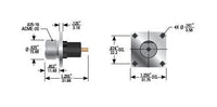 Maxxum Series 25 kVDC Flange Mount Plastic Receptacle