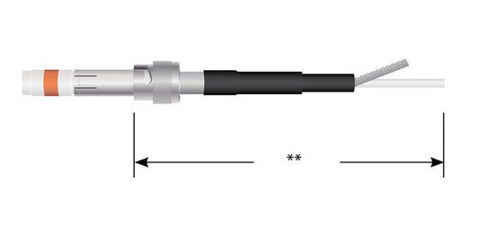 High Voltage Single Pin Connector - 521 Series Single-Ended Cable Assembly - Image 1