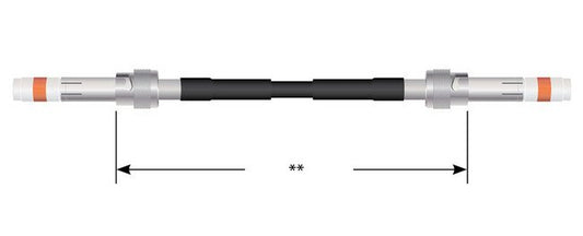 Double-Ended 25 kVDC Cable Assembly with Recessed Contacts - Image 1