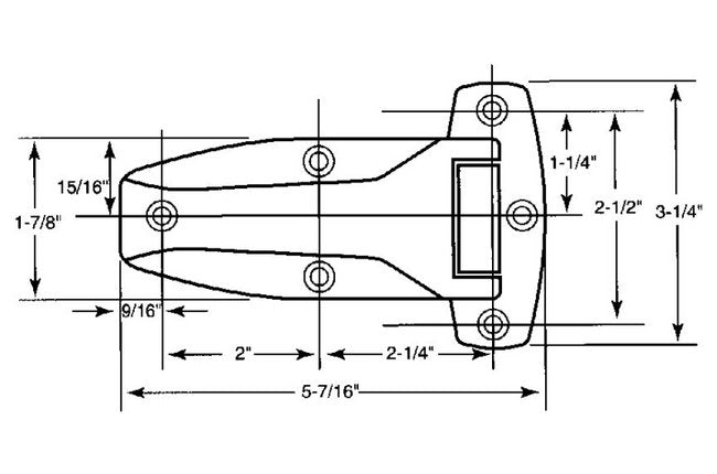 Black Epoxy Hinge - Steel Pin, Zinc Die Cast, Flush Design - Image 2