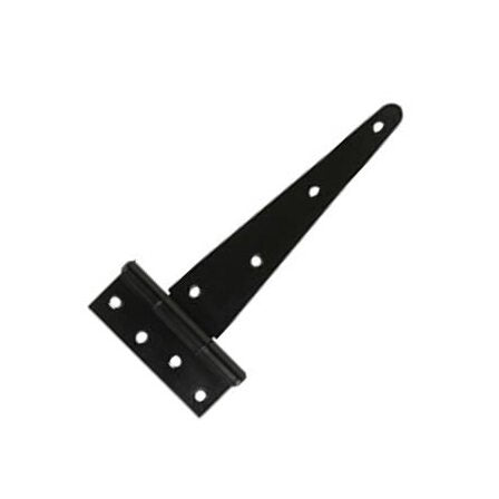 Heavy Duty 14" Steel Tee Hinges - Series 8005, Zinc-Plated Black Finish - Image 1