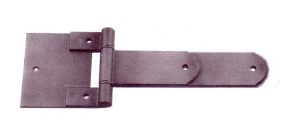 Square Corner Steel Hinge with Reverse Bracket, Zinc-Plated - Image 1