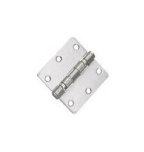 High-Quality Commercial Door Hinges 3.5x3.5, 1/4" Radius - Steel Finish - Image 1