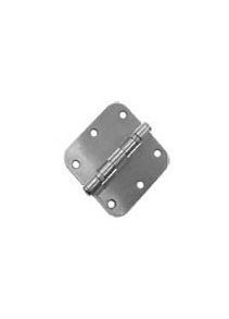 Commercial Steel Door Hinges 3.5X3.5 5/8" Radius - Satin Brass Finish - Image 1