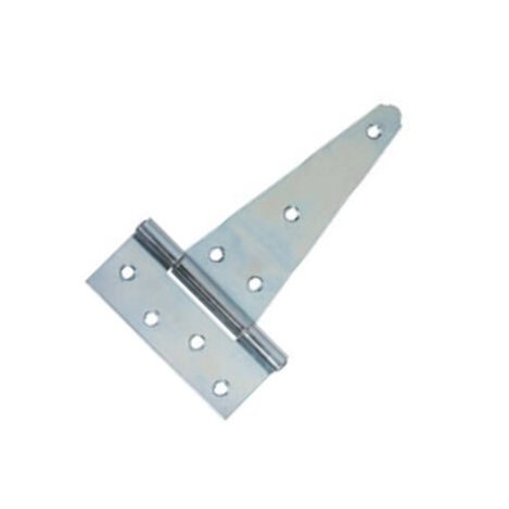 Heavy Duty 8-Inch Zinc Plated Steel Tee Hinges - Series 8004 - Image 1