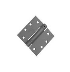 4x4 Square Spring Door Hinges, Steel Black Paint Finish - Image 1
