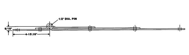 Heavy Duty 12" Square Corner Hinge - Image 2