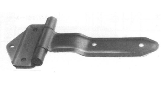 Embossed Steel Hinge 8" - Zinc Plated - Image 1