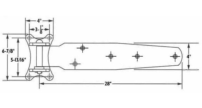 Heavy Duty Refrigerator and Freezer Door Hinges - Image 2