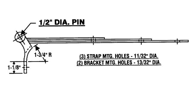 Heavy-Duty 16" Hinge for Rounded Corner Applications - Image 3