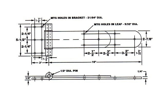 Durable Square Strap Corner Hinge - Image 2