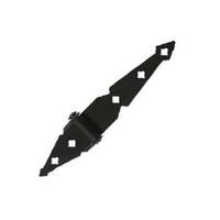 8-Inch Steel Strap Hinge with Zinc Plate Black Finish