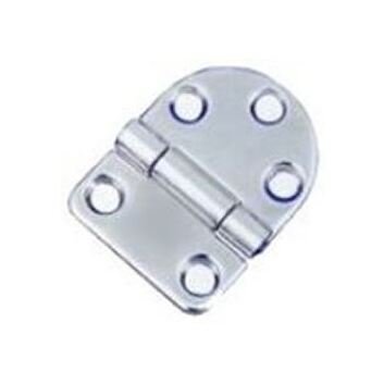 Marine Top Mount Swage Rounded Strap Hinge - 304L Stainless Steel MMHTM1002 - Image 1