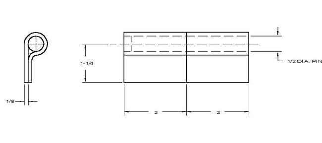 Heavy-Duty Steel Butt Hinge - Image 2
