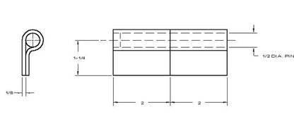 Heavy-Duty Steel Butt Hinge - Image 2