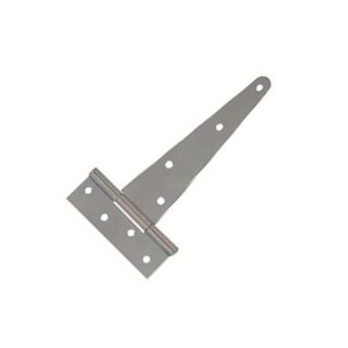 Heavy-Duty 12" Steel Tee Hinges - Series 8003, Zinc Plated - Image 1