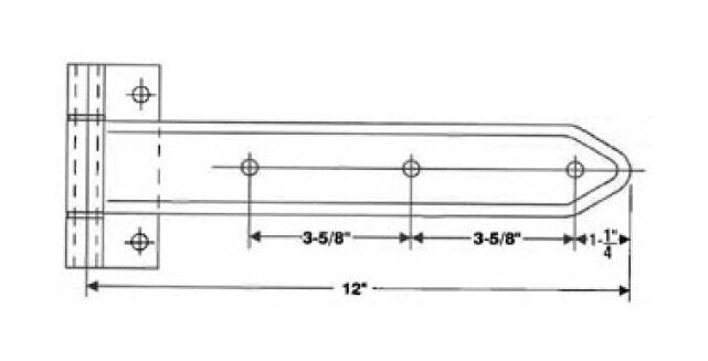 Heavy-Duty Steel Square Corner Hinge with Reverse Brackets - Image 2