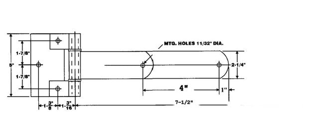 Heavy-duty 8" Laminated Steel Hinge - Image 3