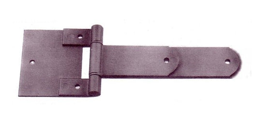 Heavy Duty Square Corner Steel Hinge with Reverse Bracket - Steel Finish - Image 1