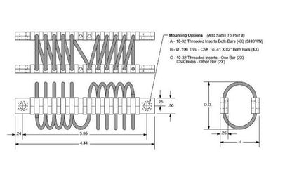 John Evans Sons Helical Isolator 1.2 Inch O.D. - Image 2