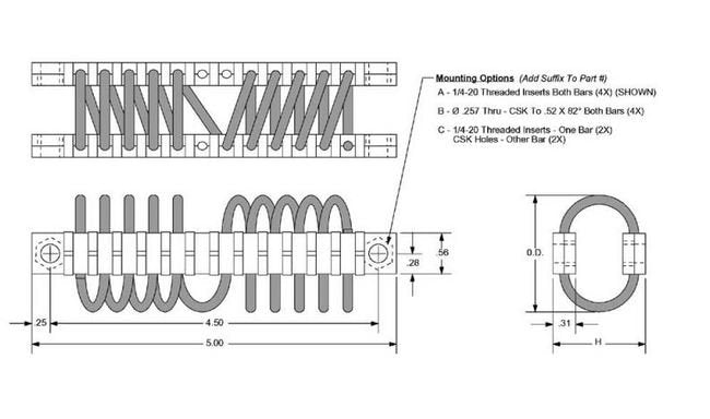 John Evans Sons HM10125 Helical Isolator - Image 2