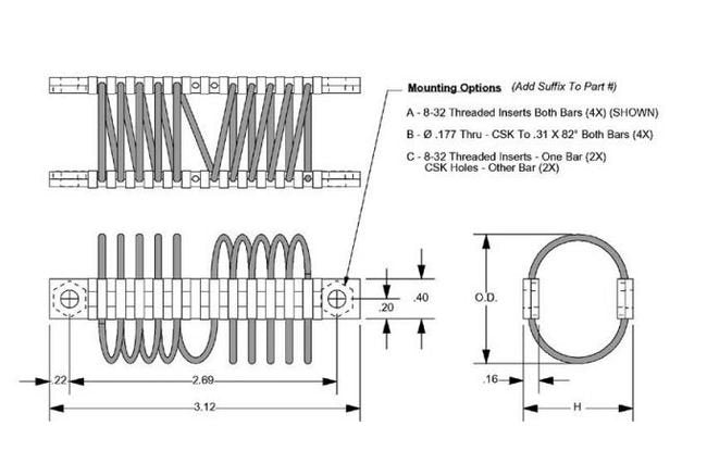 John Evans Helical Isolator HM10062 Series - Image 2