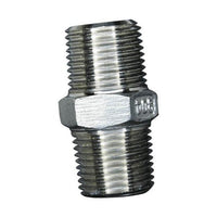 HNS Series 1/4 Inch (in) Size Male National Pipe Thread (MNPT) 304 Stainless Steel Nipple Fitting