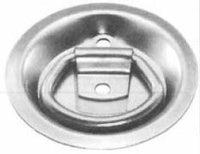 Heavy-Duty Zinc Plated Recessed Rope Ring for 1/4' Plywood