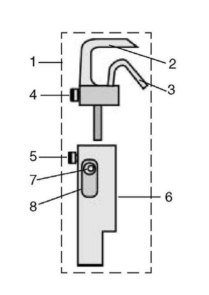 Diamond Needle Corp. Regular Looper Holder with Block - Image 1