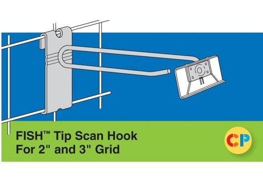 Heavy Duty Fish Tip Scan Hooks for 2" and 3" Grid - Image 1