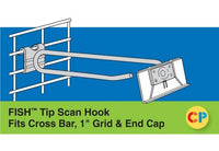 Heavy Duty 8" Fish Tip Scan Hooks for Cross Bar/Grid