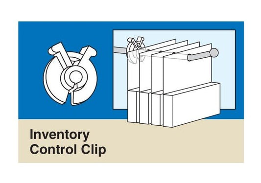 Clear ICC Inventory Control Clip for Pegboard Hooks - Pack of 5000 - Image 1