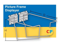 Slatwall Picture Frame Displayer Set