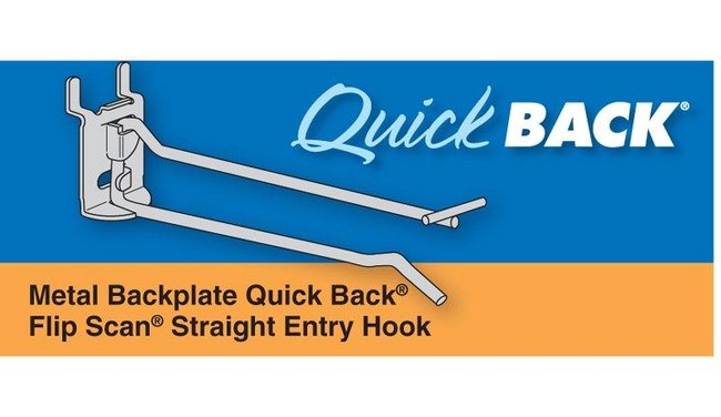Metal Backplate Quick Back Flip Scan Straight Entry Hooks - Image 1