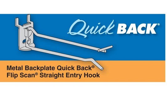 Metal Backplate Quick Back Flip Scan Straight Entry Hooks - Image 1