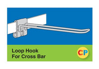 Medium Gauge Safety Loop Cross Bar Hooks - Pack of 100