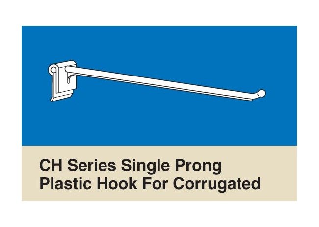 6-Inch CH Series Plastic Corrugated Hooks - Image 1