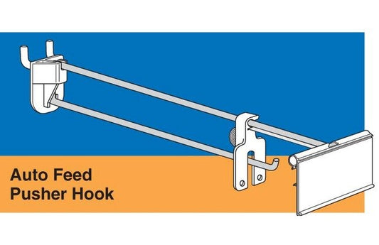 Heavy Duty Auto Feed Pusher Hooks with Label Holder - Image 1