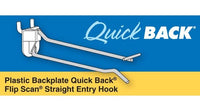 Quick Back Plastic Backplate Straight Entry Hooks