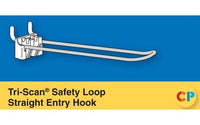 Tri-Scan Safety Loop Straight Entry Hooks - Medium Gauge, 10" x 0.148"
