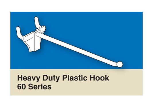 Heavy Duty Pegboard Plastic Hooks, 4-Inch, 60 Series - Image 1