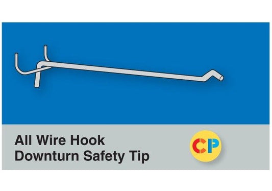 Downturn Safety Tip Corrugated Hook - 4" x 0.148" - Image 1