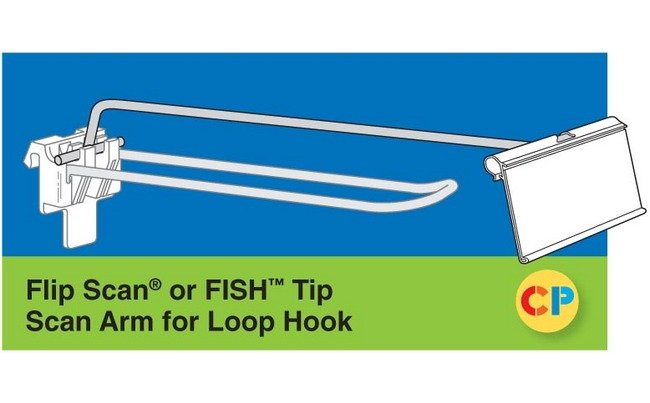 Tri-Scan Loop Hook Scan Arm: Flip Scan Label Mount – Maden