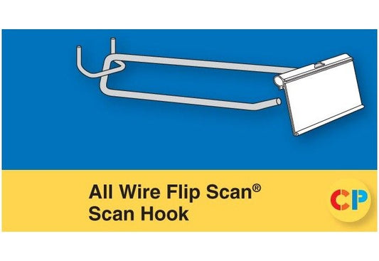 Heavy-Duty 8" Flip Scan Hooks (Pack of 100) - Image 1