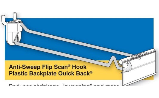 Anti-Sweep Security Hooks - Flip Scan Label Holder Compatible - Image 1