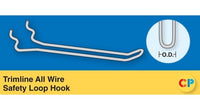Heavy Duty 12" Safety Loop Hooks - Pack of 100