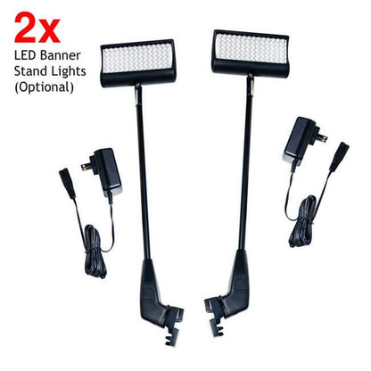 Megastore 8ft Hook and Loop Wave Pop Up Panel Display - Image 3