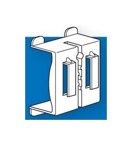 3-Way Sign Grip Clips for C Channel - Pack of 100, White - Image 1