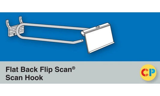 Flat Back Flip Scan Hooks - Standard 4" Pack of 100 - Image 1